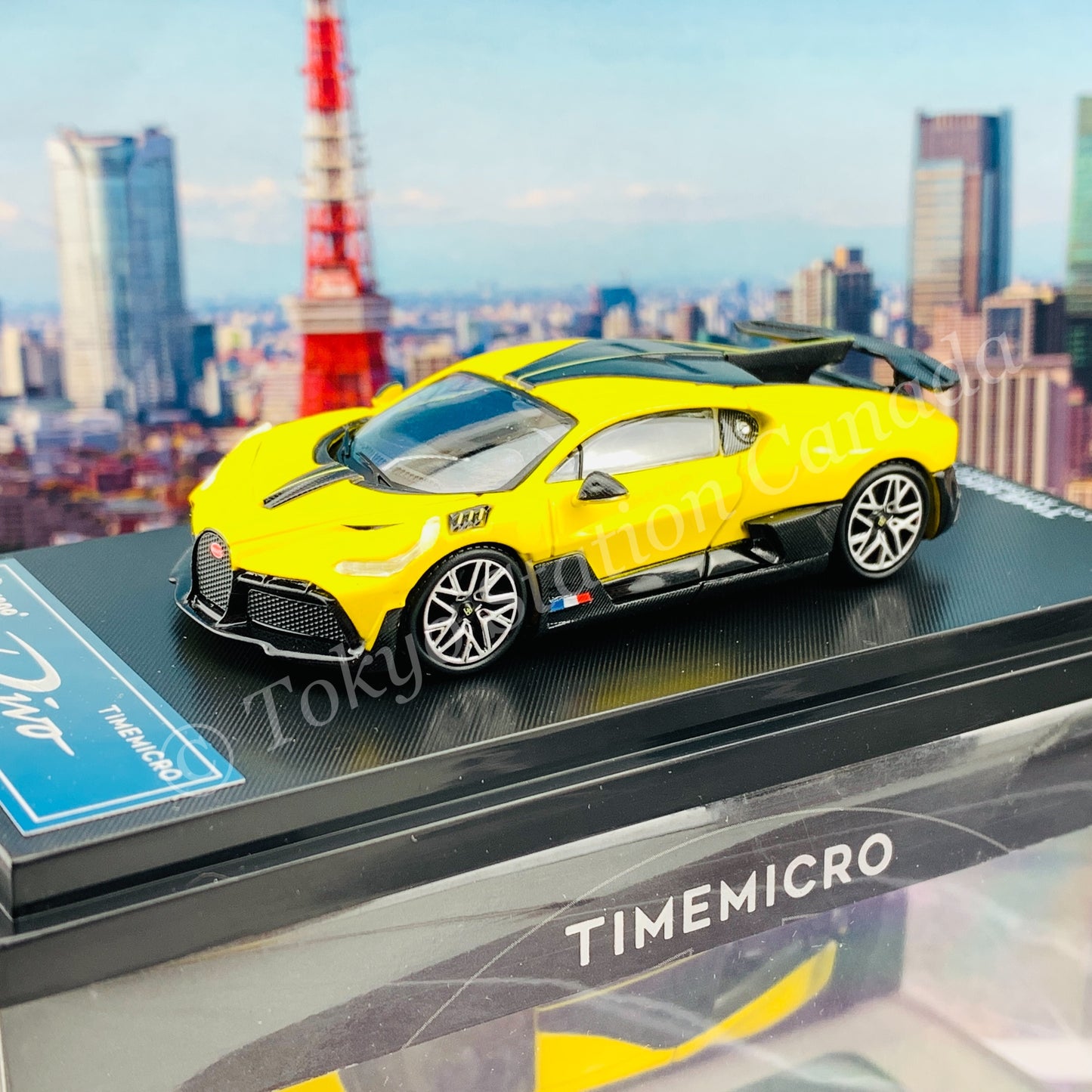 TIME MICRO x Bburago 1/64 Bugatti DIVO YELLOW