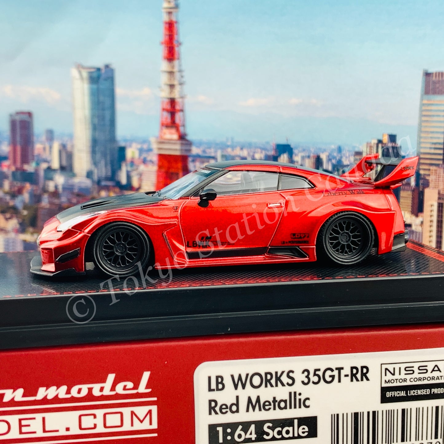 Ignition Model 1/64 LB-Silhouette WORKS GT Nissan 35GT-RR Red Metallic IG2387