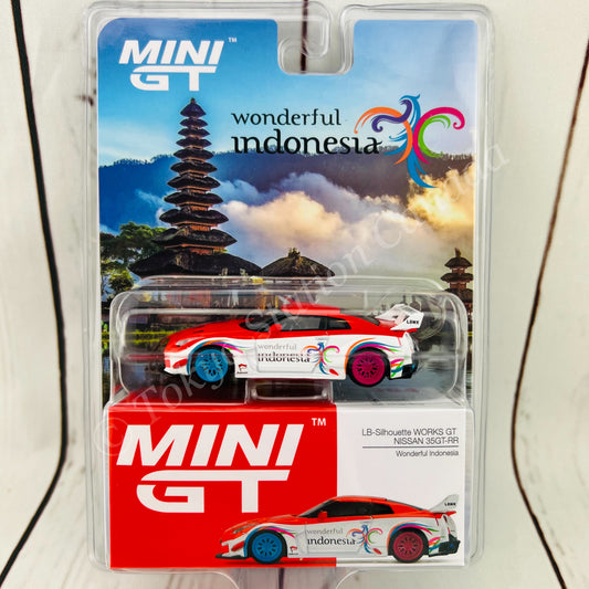 MINI GT 1/64 LB-Silhouette WORKS GT NISSAN 35GT-RR Ver.1 Wonderful Indonesia / Blister Packaging Indonesia Exclusive RHD MGT00384-R