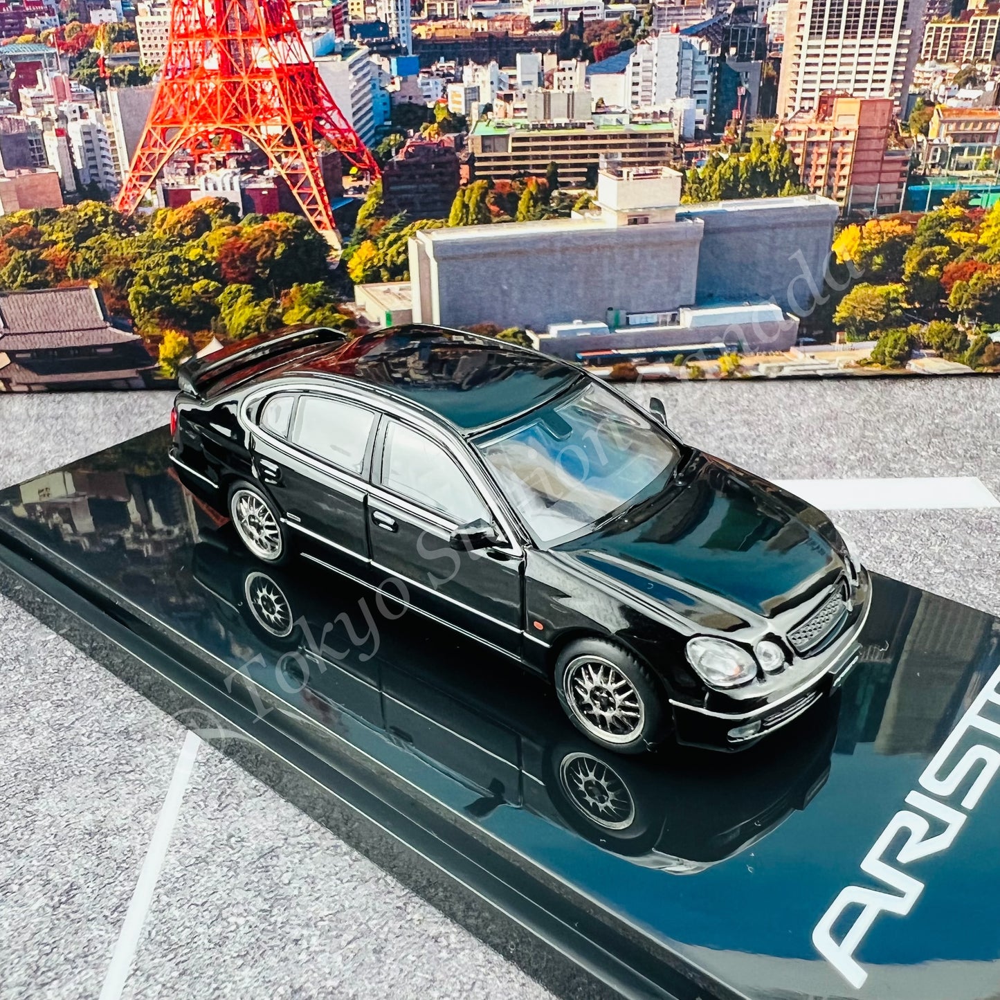 HOBBY JAPAN 1/64 Toyota ARISTO V300 VERTEX EDITION Customized Version Black HJ641030CBK