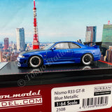 Ignition Model 1/64 Nissan R33 GT-R Blue Metallic IG2508