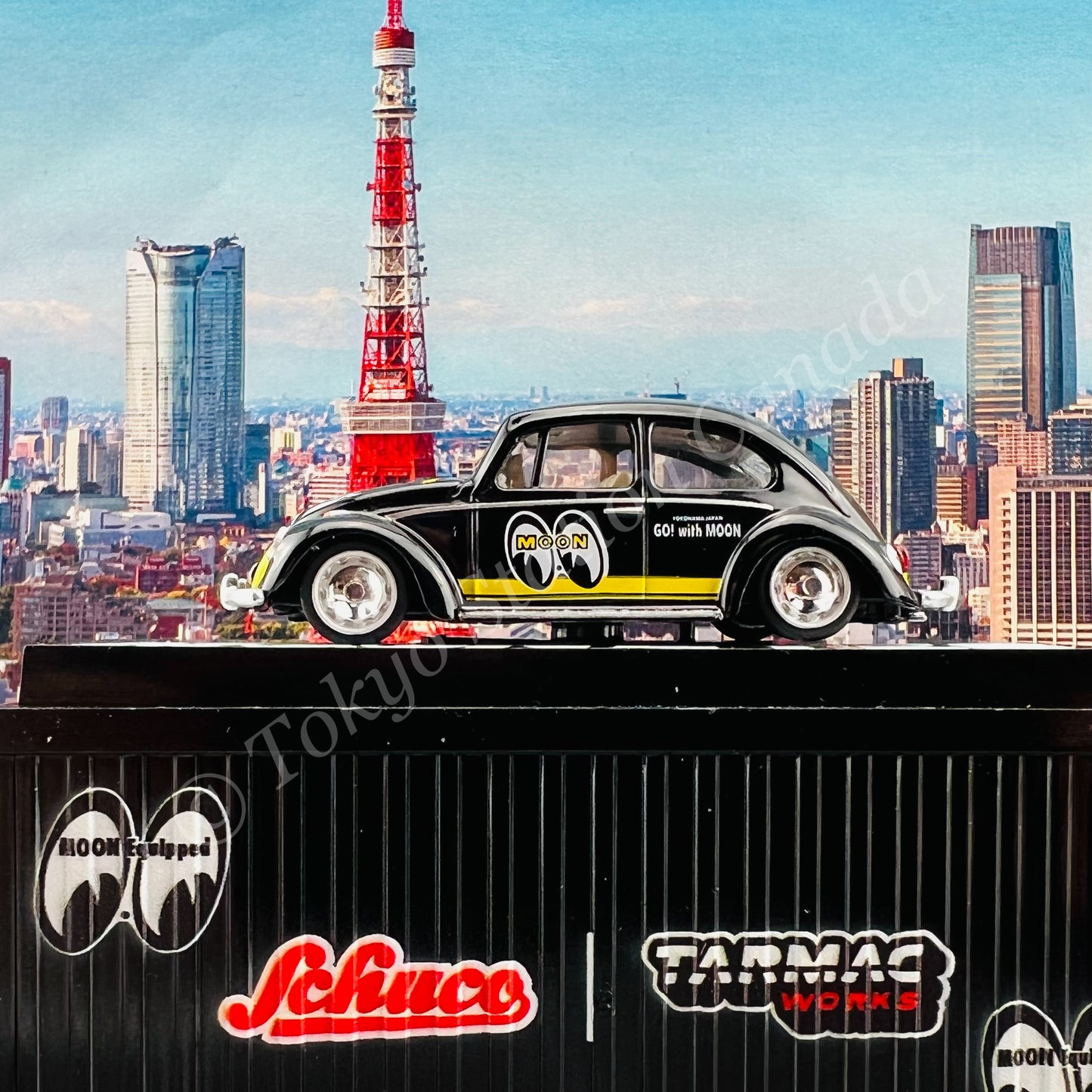 Tarmac Works x Schuco 1/64 VW Beetle *** with Container *** T64S-006-ME2