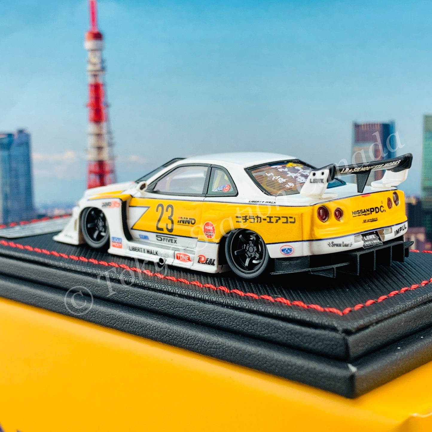 INNO64-R 1/64 RESIN NISSAN SKYLINE "LBWK" (ER34) SUPER SILHOUETTE  RETRO LIVERY IN64R-R34-LBSS
