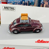 Schuco 1/64 VW Käfer (Beetle) with Roof Rack and Baggage 452017000