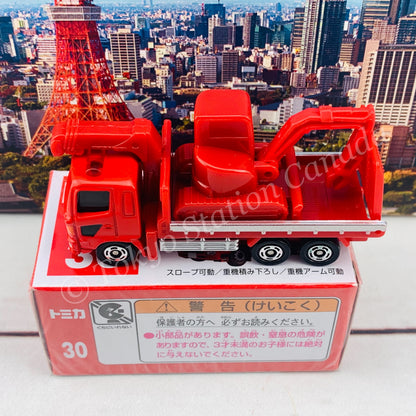 TOMICA 30 Hino Ranger Heavy Construction Machinery Transporter