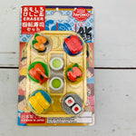 Iwako Japanese Eraser Set - Conveyor Belt Sushi Blister Set ER-BRI040