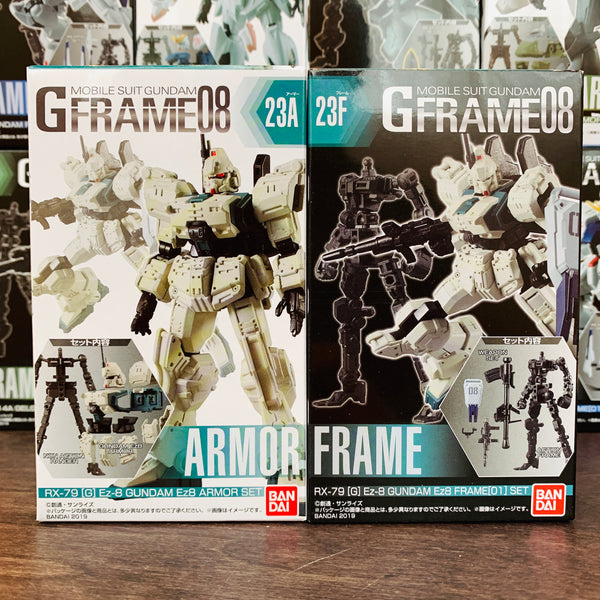 GFRAME 08 Mobile Suit Gundam 23A RX-79(G) Ez-8 Gundam Ez-8 Armor Set and 23F RX-79(G) Ez-8 Gundam Ez-8 Frame (01) Set