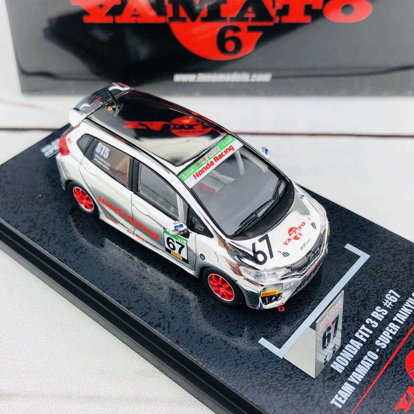 INNO64 HONDA FIT 3 RS #67 Team Yamato - Super Taikyu 2018 CARLOVERDIECAST Special Edition IN64-GK5-YA67