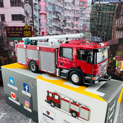TINY 微影 112 1/76 SCANIA Major Pump 消防處泵車 (F459) TSING YI 青衣 Hong Kong FSD ATC65420