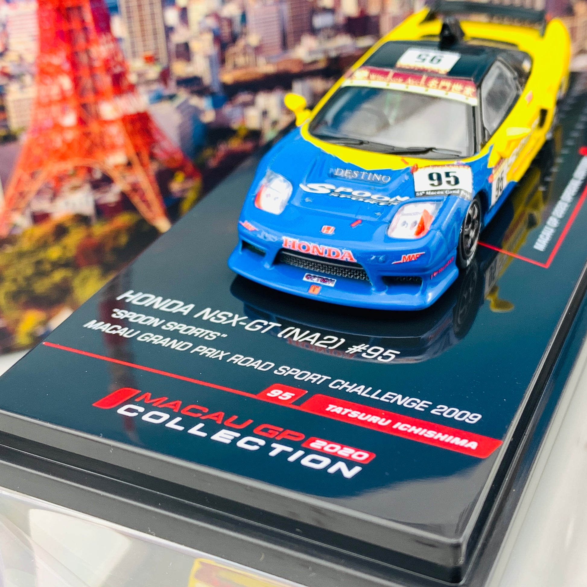 INNO64 1/64 MACAU GP 2020 COLLECTION HONDA NSX GT (NA2) #95 "SPOON SPORTS" Macau Grand Prix 2009 IN64-NSXGT-MGP20SP