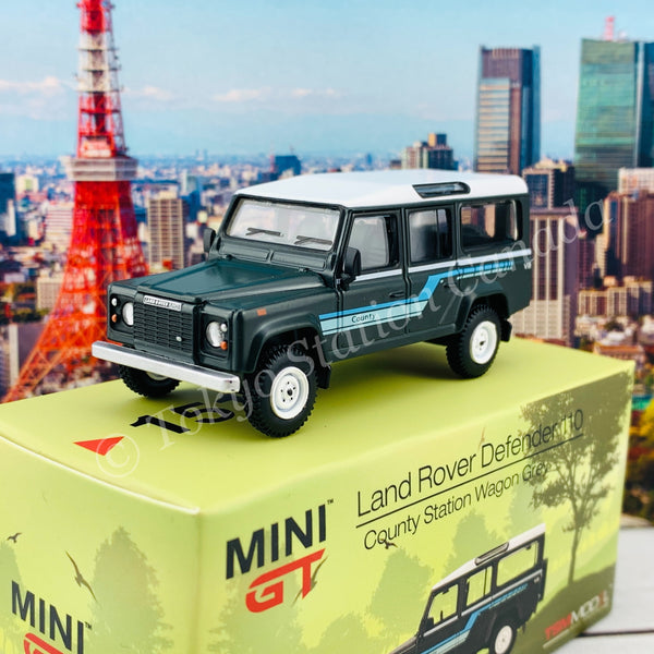 Mini GT 1:64 Scale #151 Land Rover Defender 110 County Station