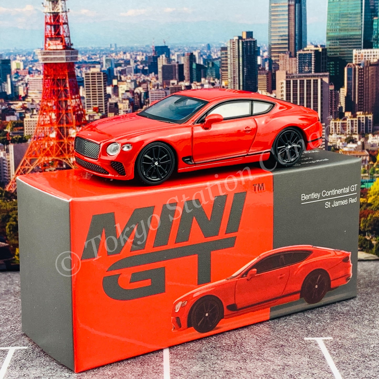 MINI GT 1/64 Bentley Continental GT St James Red RHD MGT00216-R