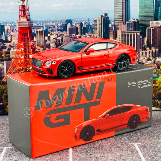 MINI GT 1/64 Bentley Continental GT St James Red RHD MGT00216-R