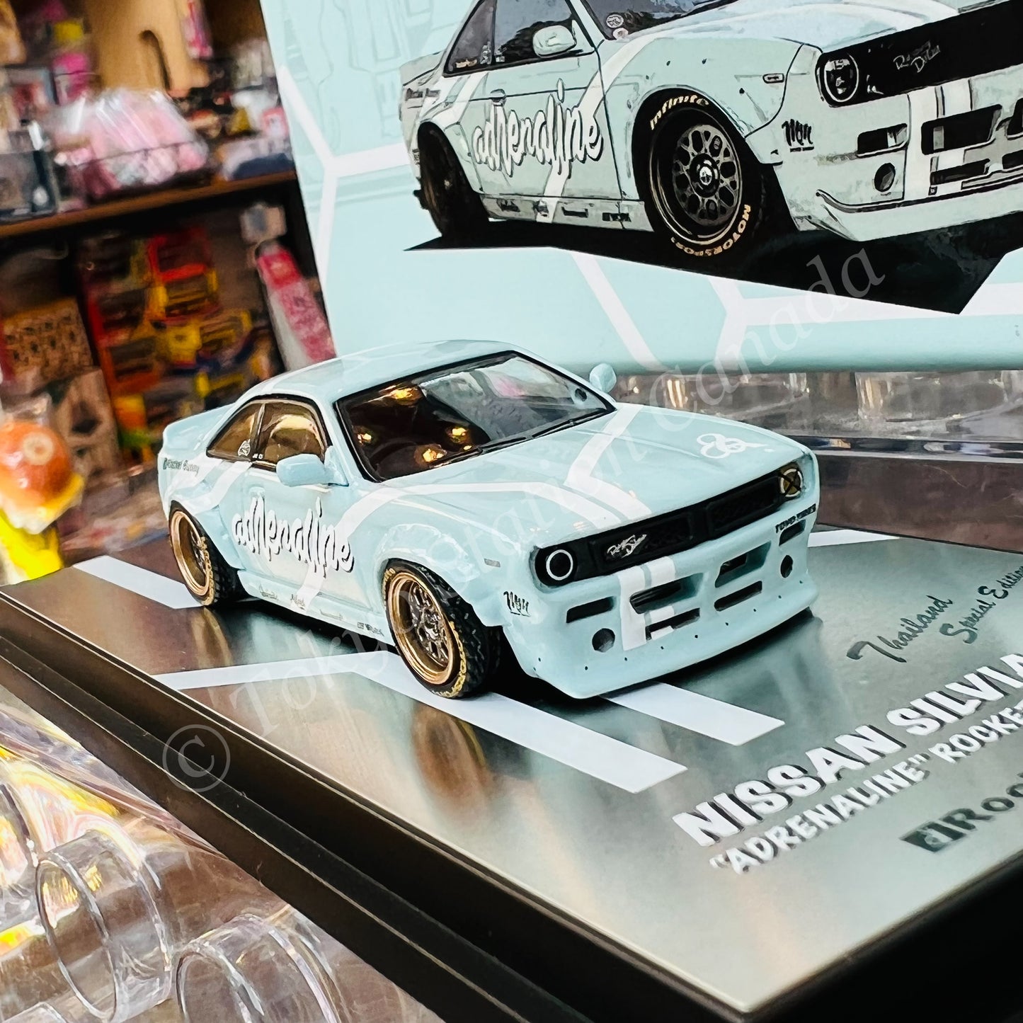 INNO64 1/64 NISSAN SILVIA S14 "ADRENALINE"  Rocket Bunny Boss by Chapter One THAILAND SPECIAL EDITION IN64-S14B-CH1