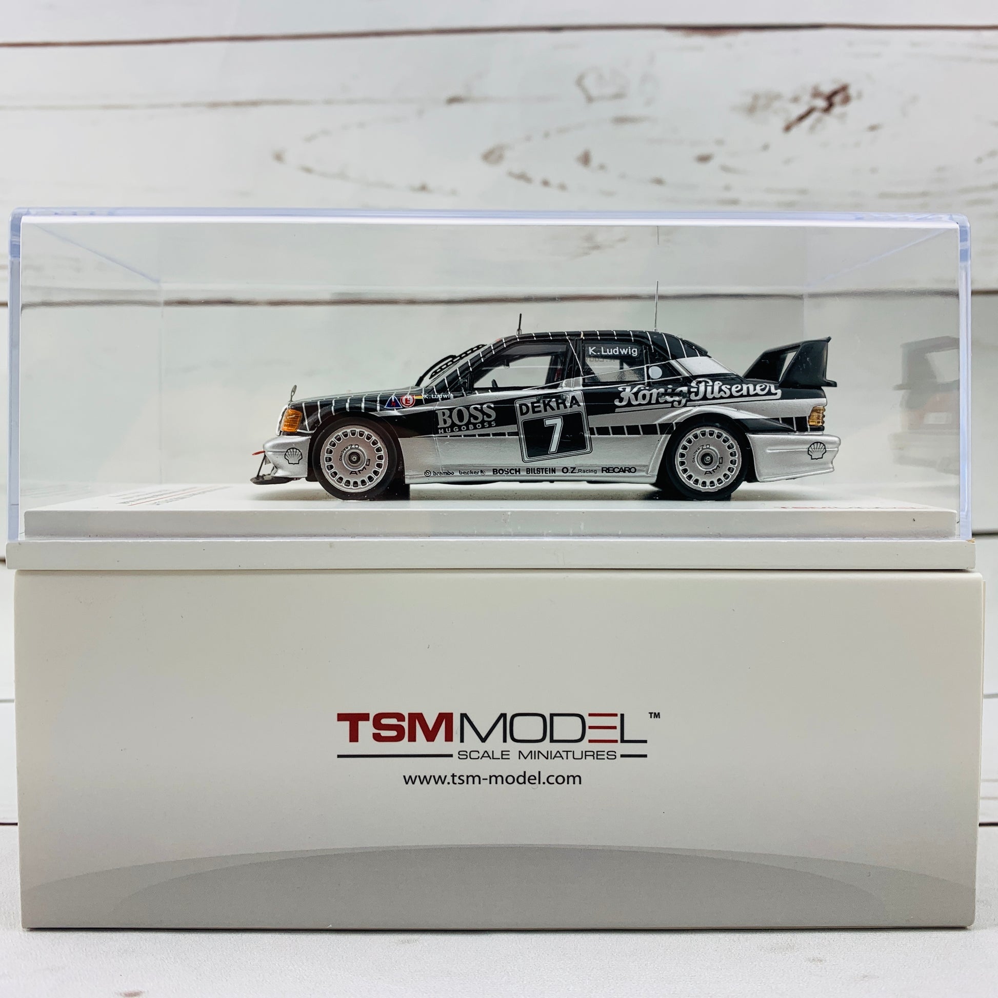 TSM MODEL 1/43 Mercedes-Benz 190E EVO2 1990 DTM #7 AMG Motorenbau GmbH Klaus Ludwing TSM124346