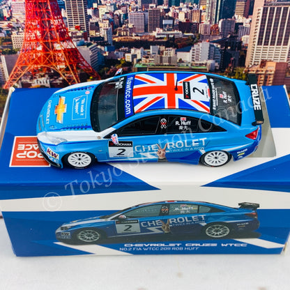 POP RACE 1/64 Chevrolet Cruze WTCC No.2 FIA WTCC 2011 Rob Huff PR64-CRUZE-11MWTCC025