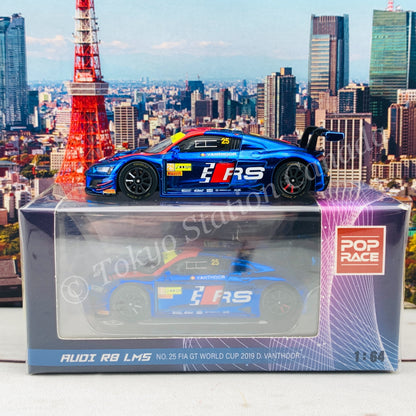 POP RACE 1/64 Audi R8 LMS No.25 FIA GT World Cup 2019 D. Vanthoor PR64-R8LMS-19MGT25