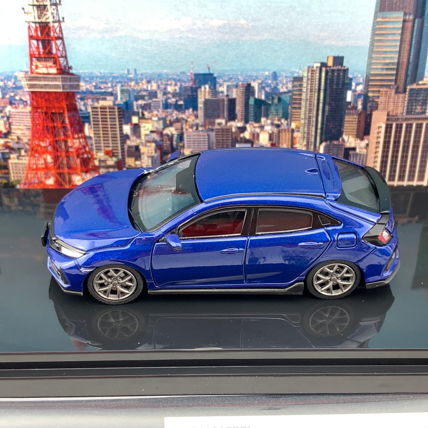HOBBY JAPAN 1/64 Honda CIVIC Hatchback FK7 Blue Metallic Customized Version HJ641018BL