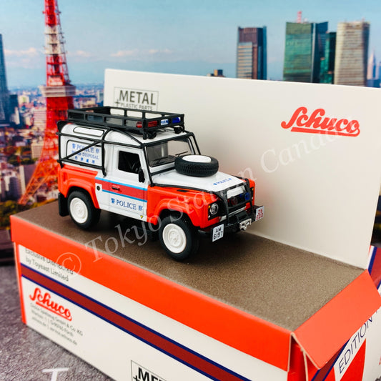 Schuco 1/64 Land Rover Defender Hong Kong Police EOD Bureau (Toyeast Limited Edition) 452020400