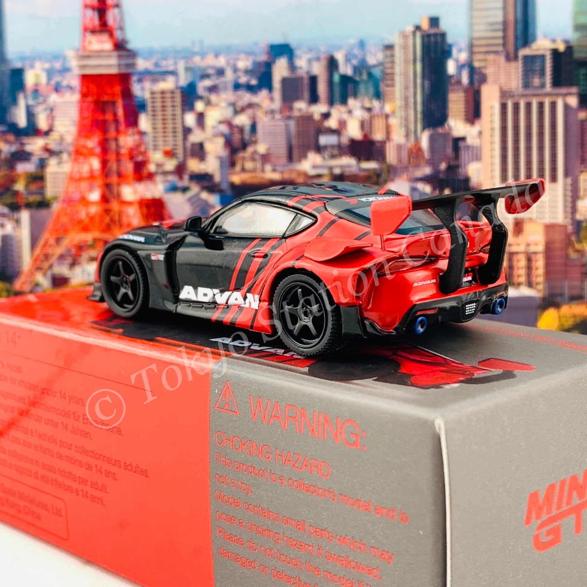 MINI GT 1/64 HKS Toyota GR Supra ADVAN 2020 Tokyo Auto Salon RHD MGT00206-R
