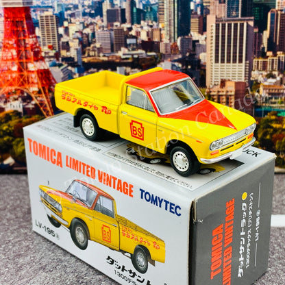 Tomytec Tomica Limited Vintage 1/64 Datsun Truck 1300 DX (Bridgestone) LV-195a