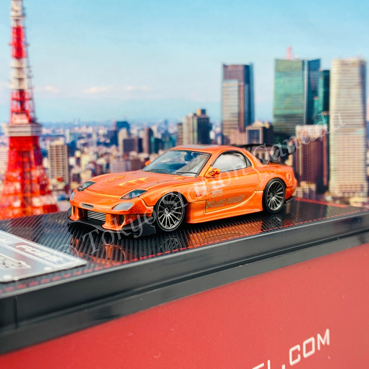 Ignition Model 1/64 Mazda RX7 (FD3S) RE Amemiya  Orange Metallic IG1950