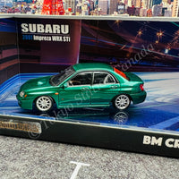 BM CREATIONS JUNIOR 1/64 SUBARU 2001 Impreza WRX STi Custom Green JDM Limited Edition LHD 64B0071