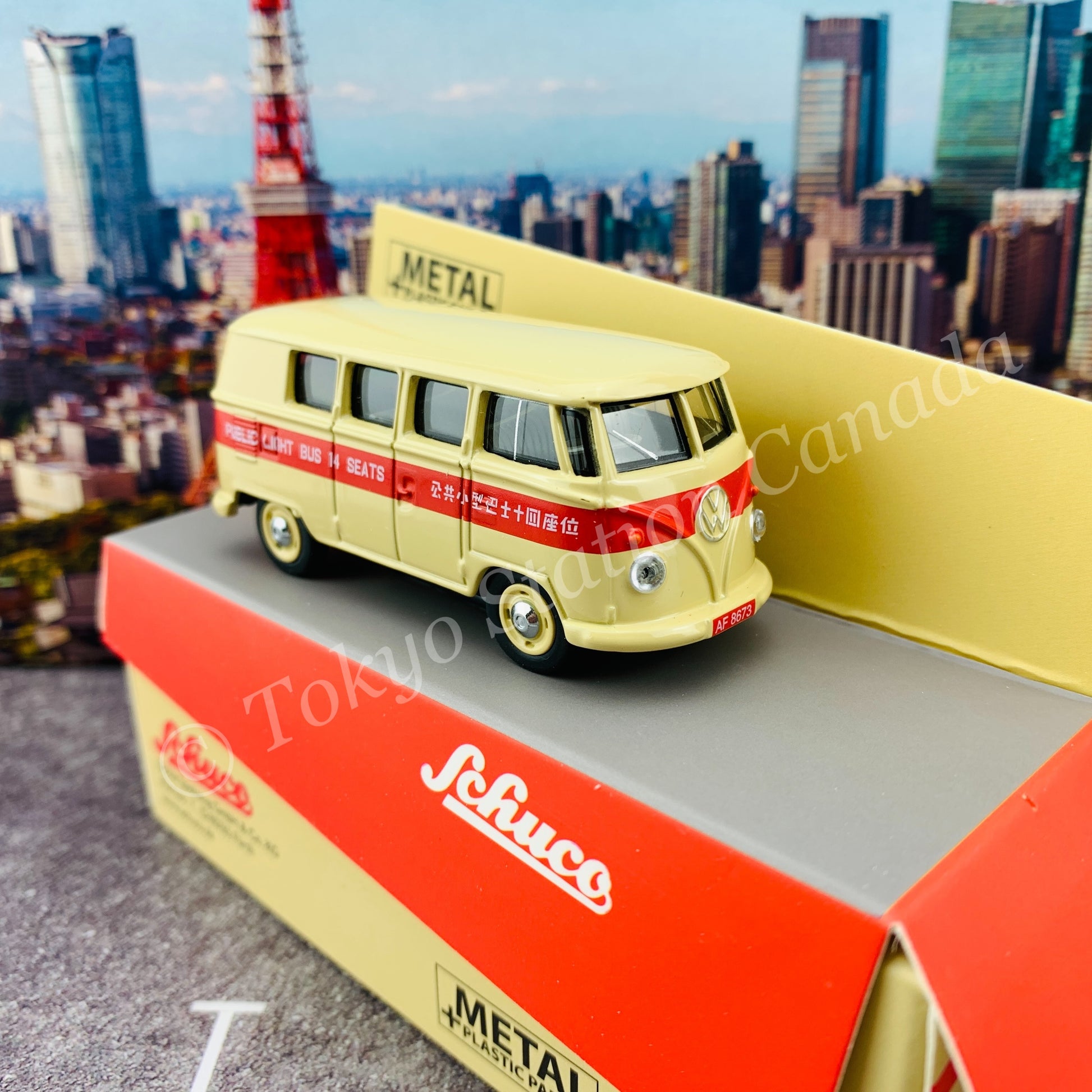 Schuco 1/64 VW T1 Bus "HK Public Light Bus" (Hong Kong Limited Edition) 452021300
