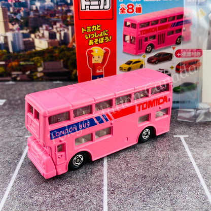 TAKARA TOMY A.R.T.S TOMICA Sign Set #1 - London Bus with a road sign stand
