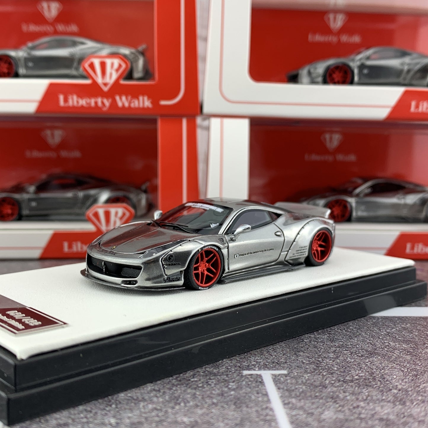 Timothy & Pierre 1/64 Liberty Walk Performance Ferrari 458 Resin Made Model Car