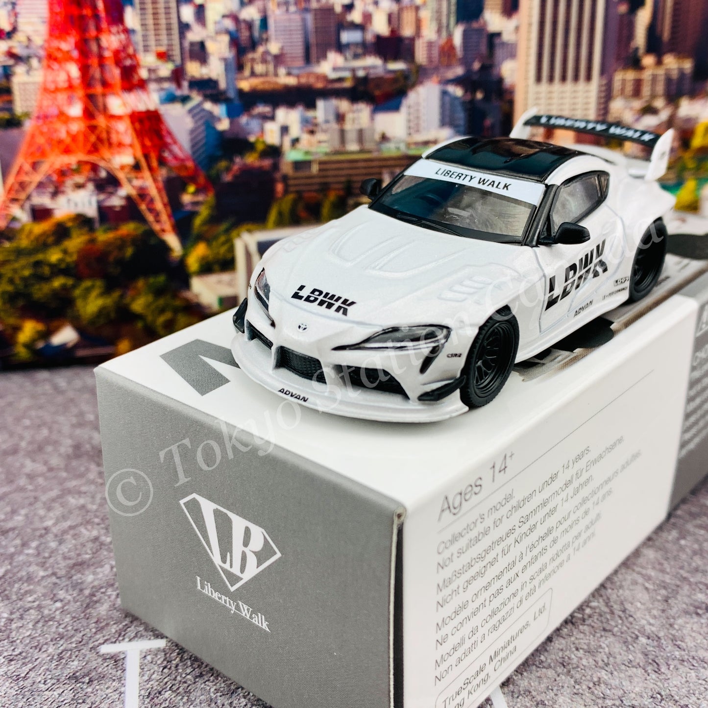 MINI GT 1/64 LB WORKS Toyota GR Supra White RHD MGT00235-R