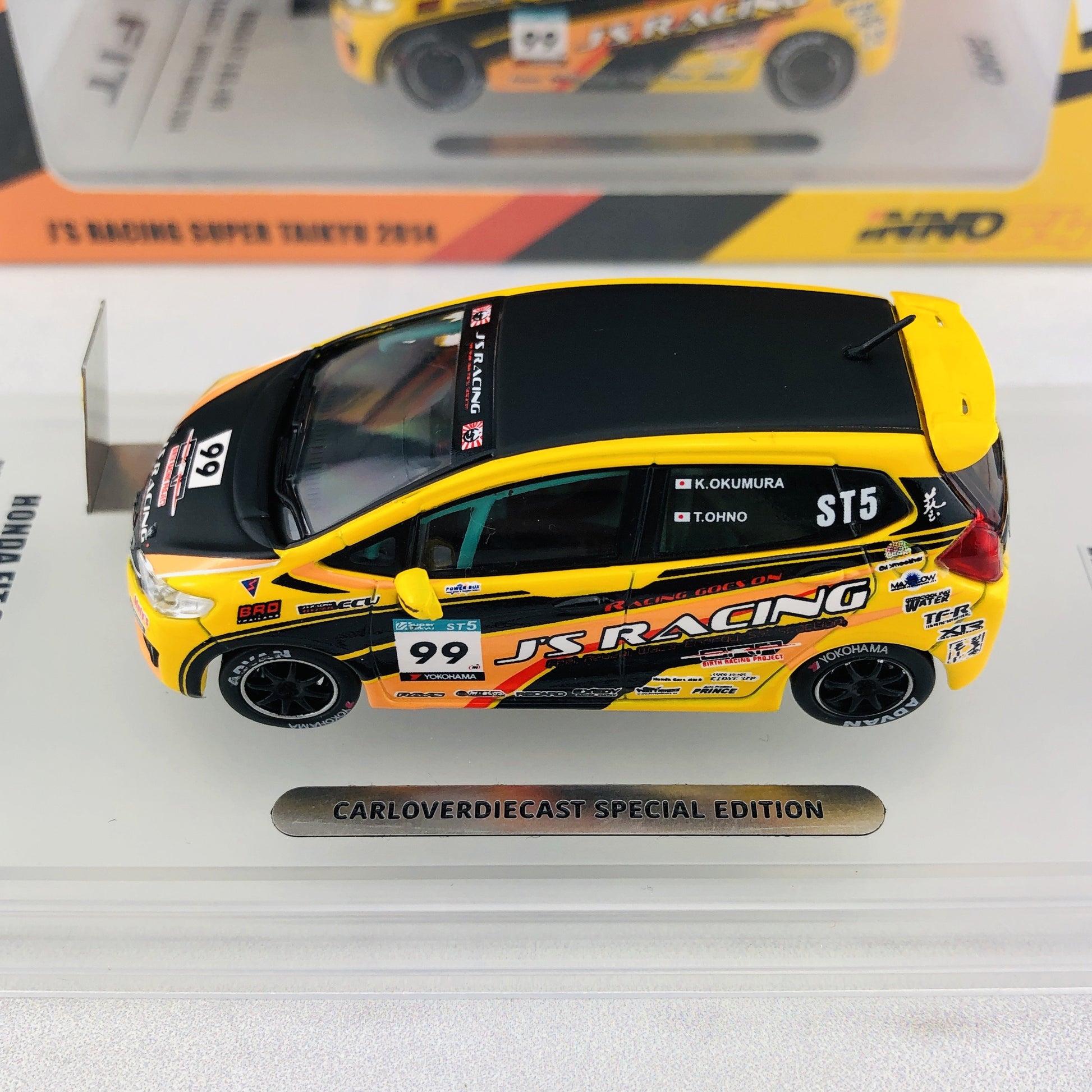 INNO64 HONDA FIT 3 RS #99 J'S Racing - Super Taikyu 2014 CARLOVERDIECAST Special Edition IN64-GK5-JS99