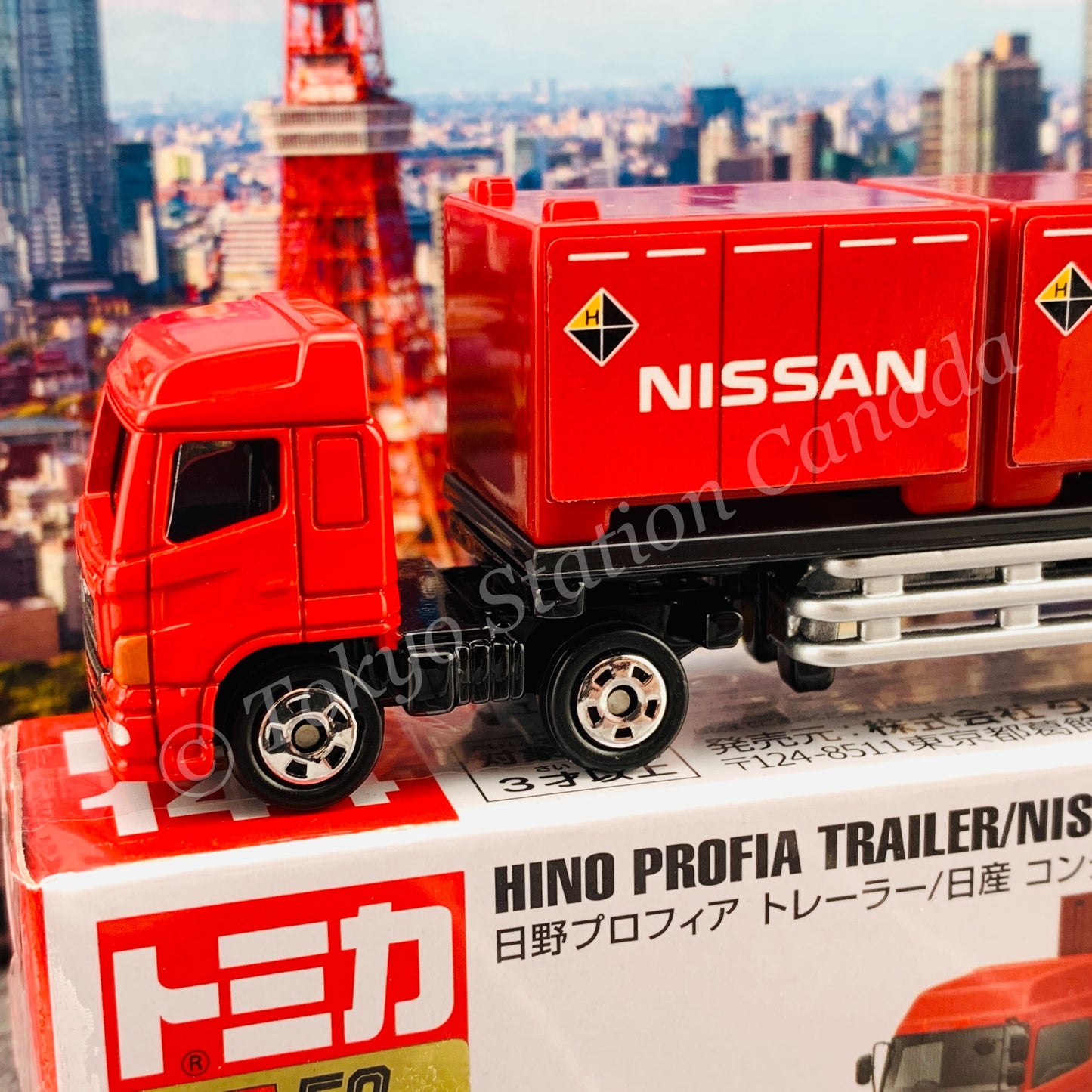 TOMICA 144 Hino Profia Trailer Nissan Container