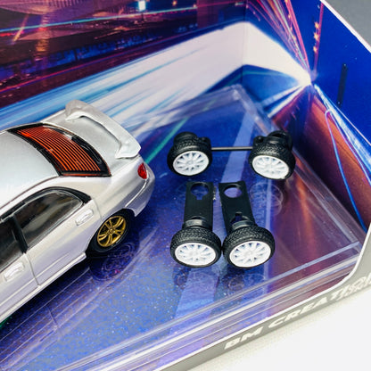 BM Creations JUNIOR 1/64 Subaru Impreza WRX STi 2001 SILVER RHD 64B0080