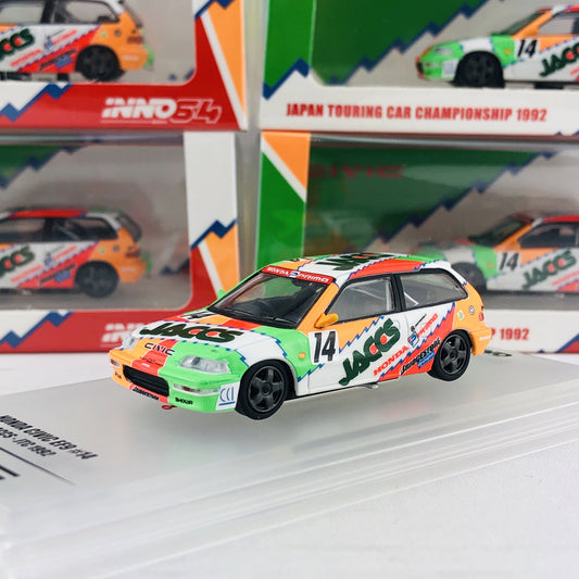 INNO64 HONDA CIVIC EF9 GR.A #14 "JACCS" JTC 1992 IN64-EF9-JAC92