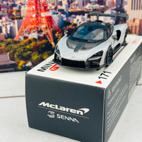 MINI GT 1/64 McLaren Senna Silver RHD MGT00171-R