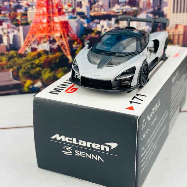 MINI GT 1/64 McLaren Senna Silver RHD MGT00171-R – Tokyo Station