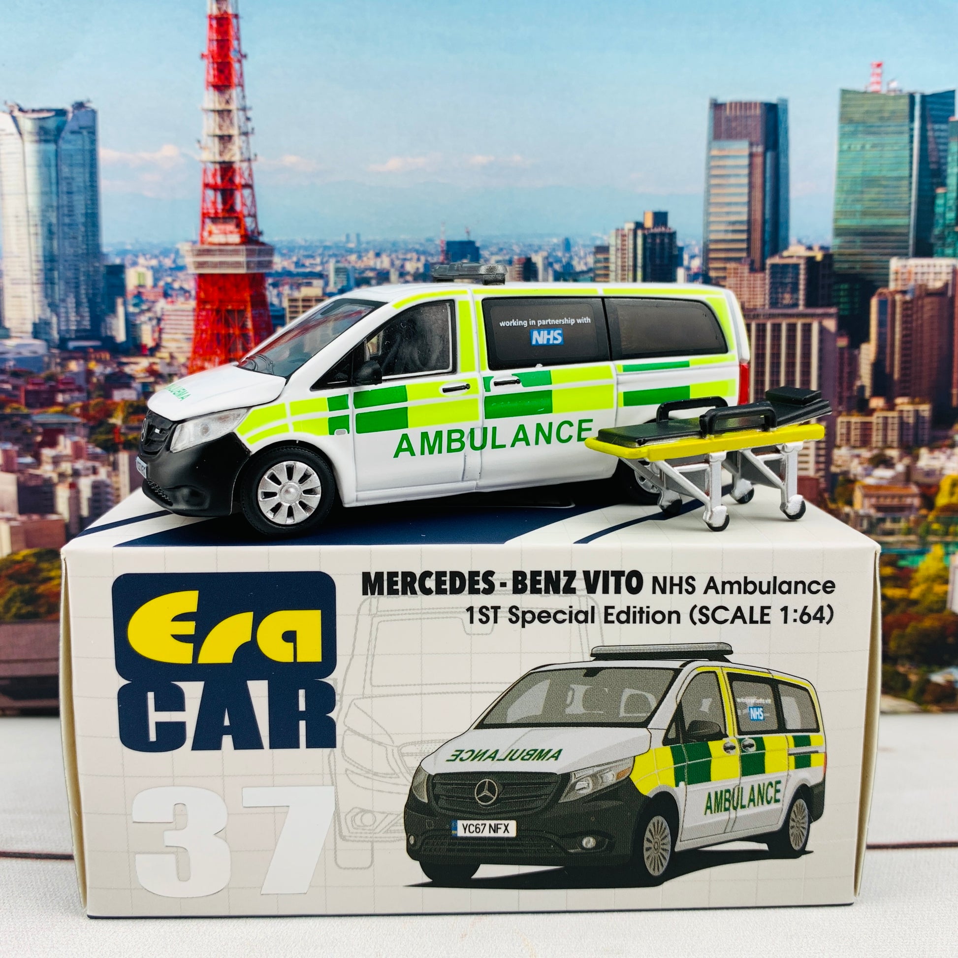 ERA CAR 37 1/64 Mercedes-Benz Vito - NHS Ambulance . 1ST Special Edition MB20VITRF37