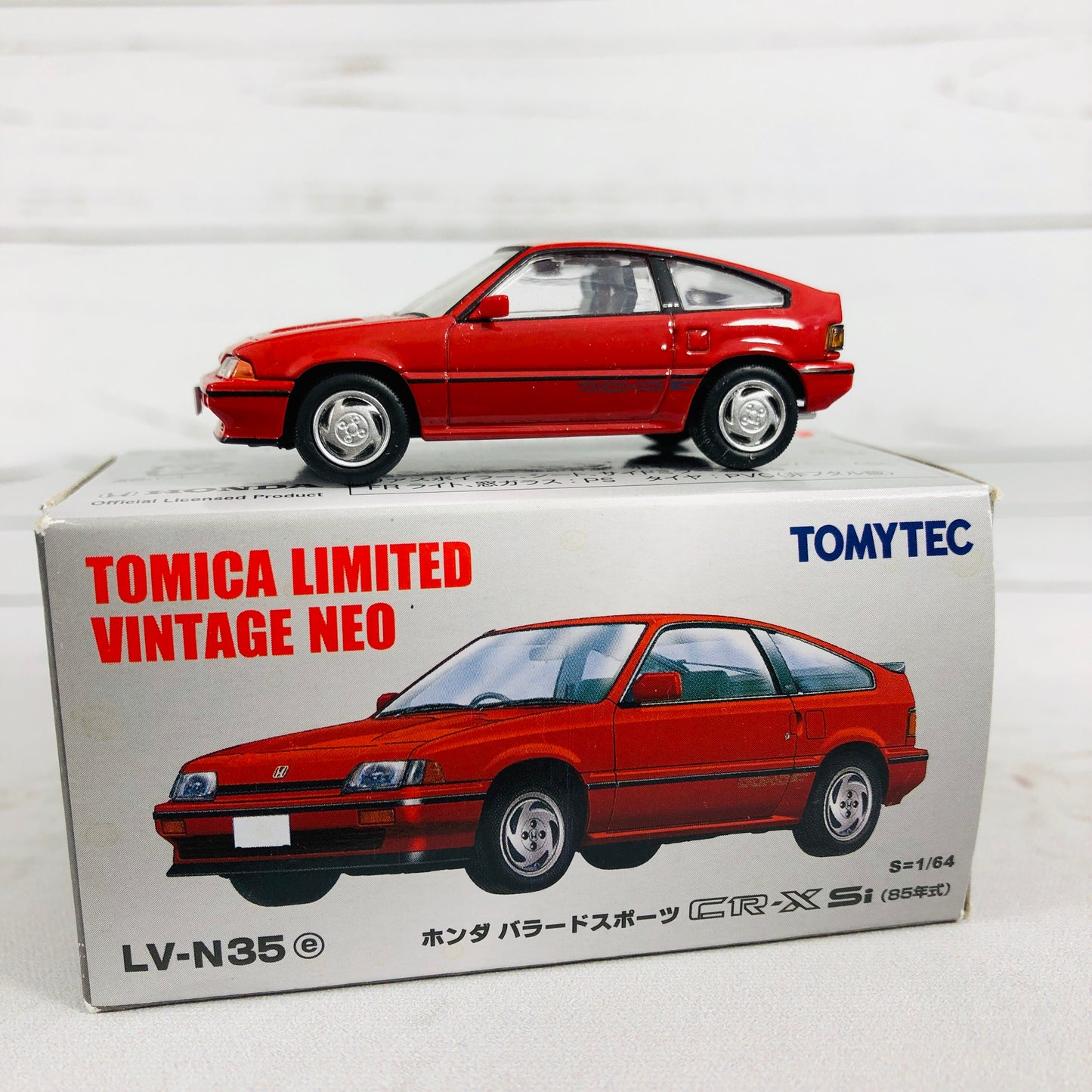 Tomica Limited Vintage Neo TOMYTEC LV-N35 Honda BALLADE SPORTS CRX Si (1985) Red