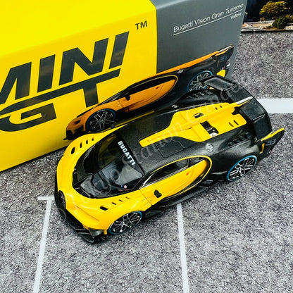 MINI GT 1/64 Bugatti Vision Gran Turismo Yellow LHD MGT00317-L