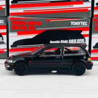 Tomytec Tomica Limited Vintage Neo 1/64 Honda Civic SiR II (EF9) Group A Plain Color Hong Kong Exclusive Black
