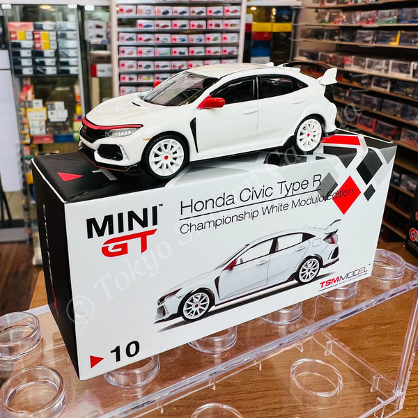 MINI GT 1/64 Honda Civic Type R (FK8) Championship White Modulo Edition RHD MGT00010-R