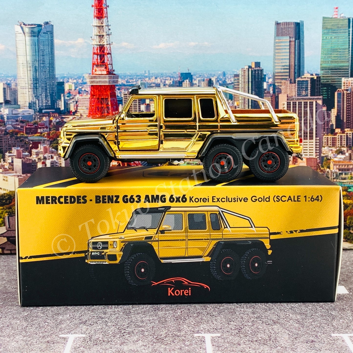ERA CAR 1/64 Mercedes-Benz G63 6x6 Korei Exclusive Gold ESP03