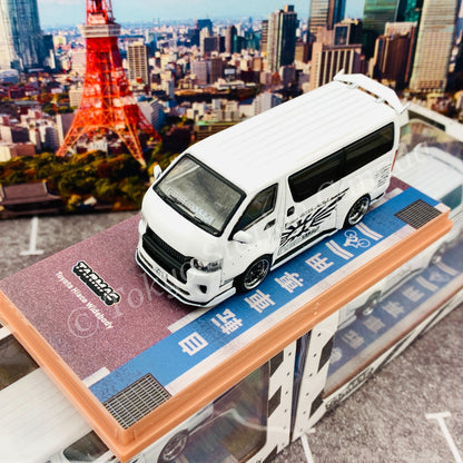 Tarmac Works HOBBY64 1/64 Toyota Hiace Widebody White T64-038-WH
