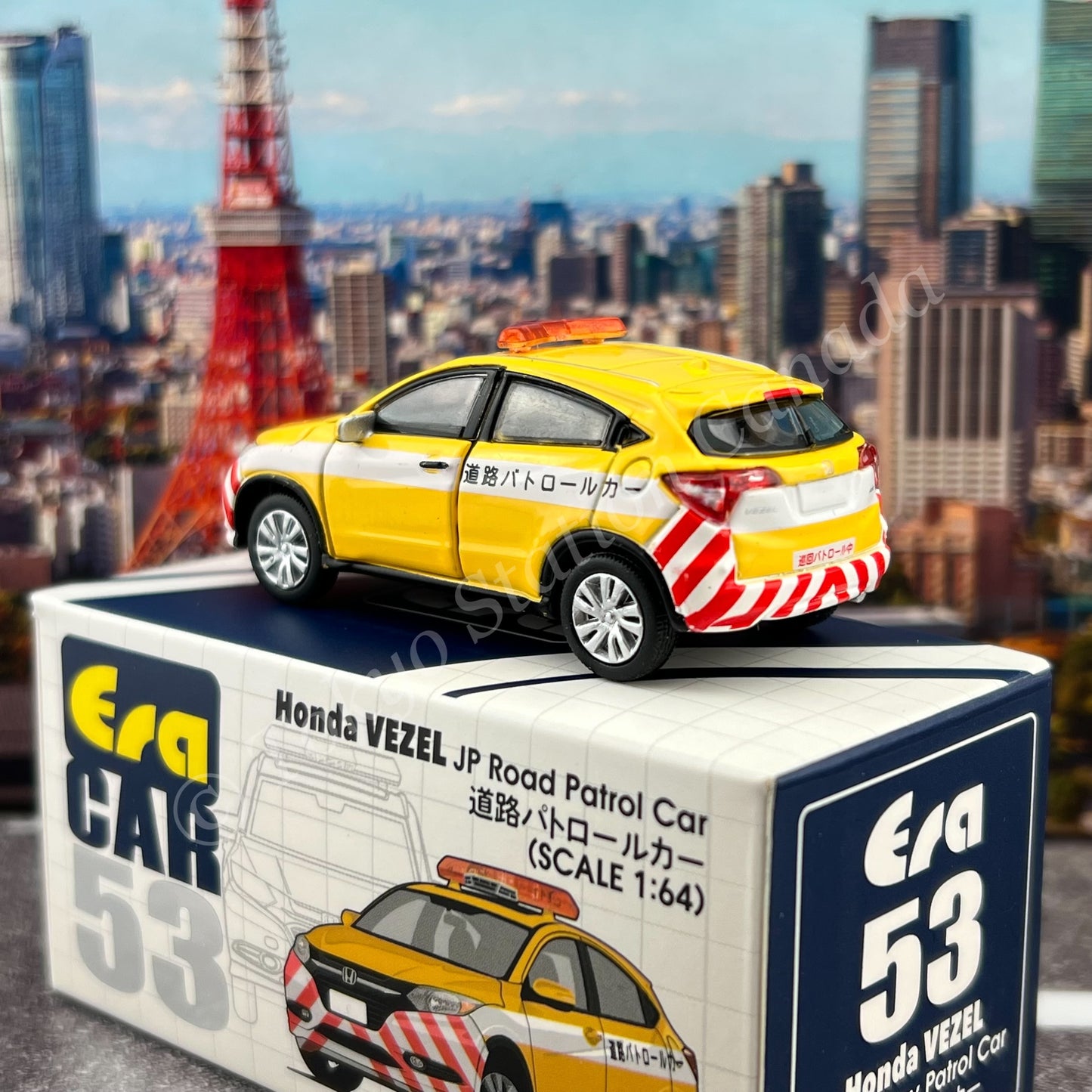 ERA CAR 1/64 53 Honda Vezel JP Road Patrol Car 4897099931560