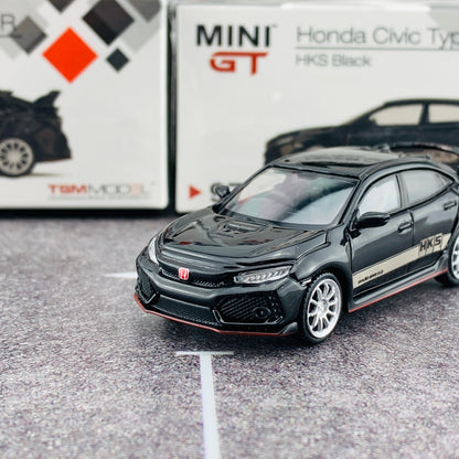 MINI GT 1/64 Honda Civic Type R (FK8) HKS Black (RHD) MGT00097-R