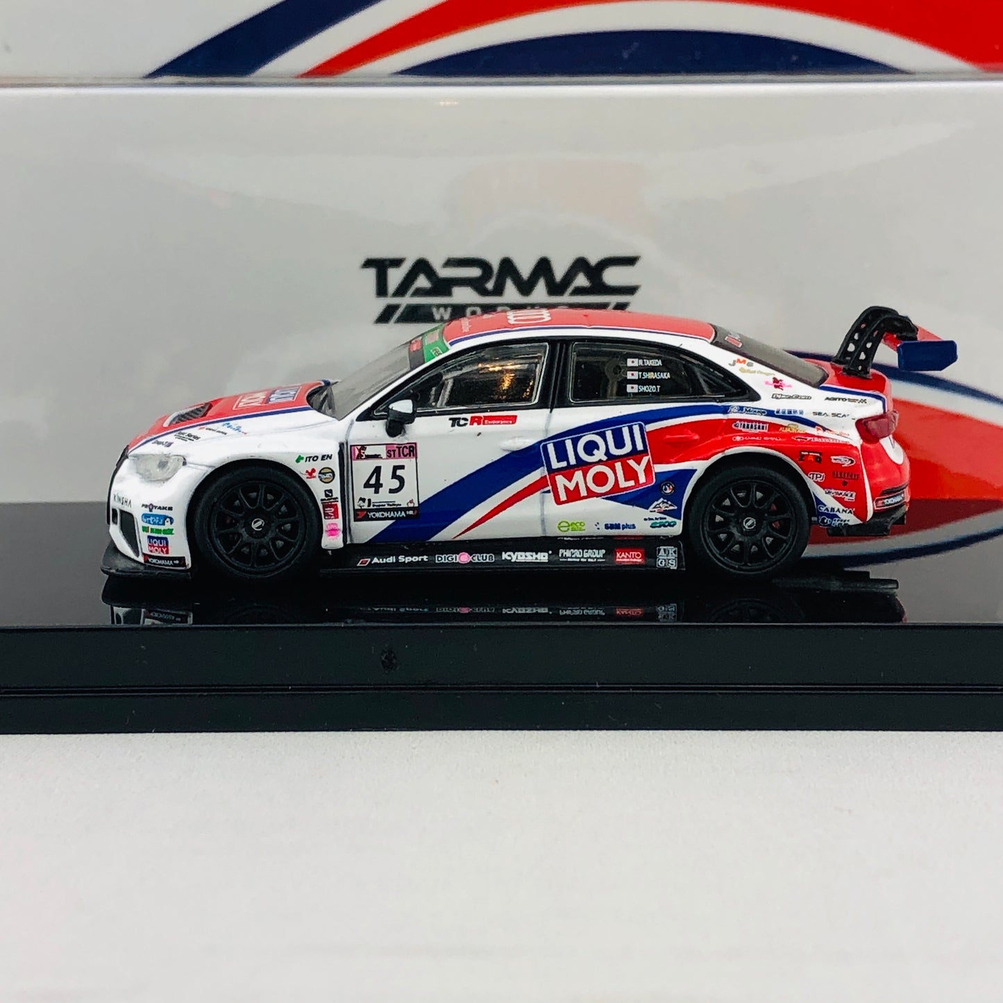 Tarmac Works 1/64 Audi RS3 LMS Super Taikyu Series 2017 Tagahara/Shirasaka/Takeda T64-013-17ST