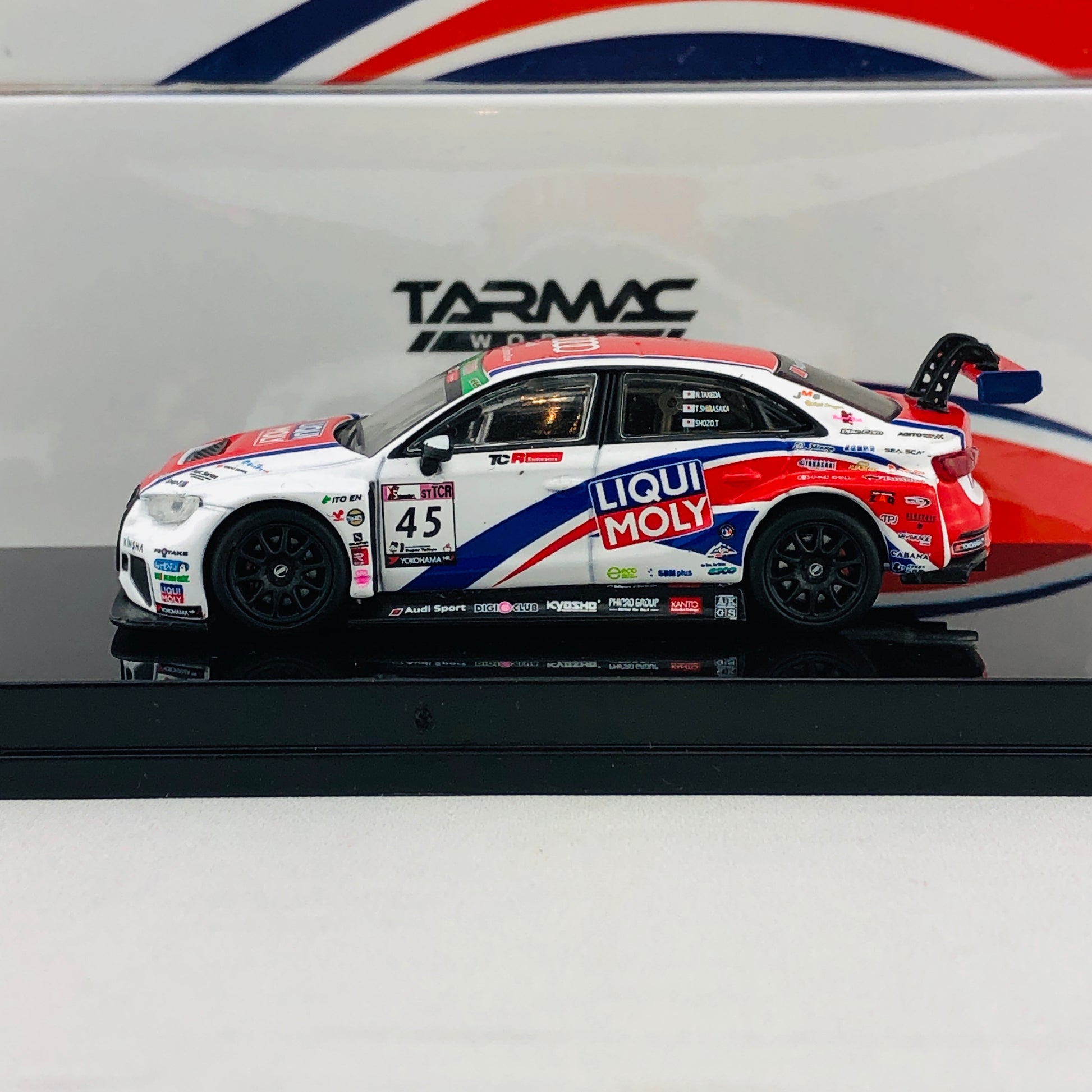 Tarmac Works 1/64 Audi RS3 LMS Super Taikyu Series 2017 Tagahara/Shirasaka/Takeda T64-013-17ST
