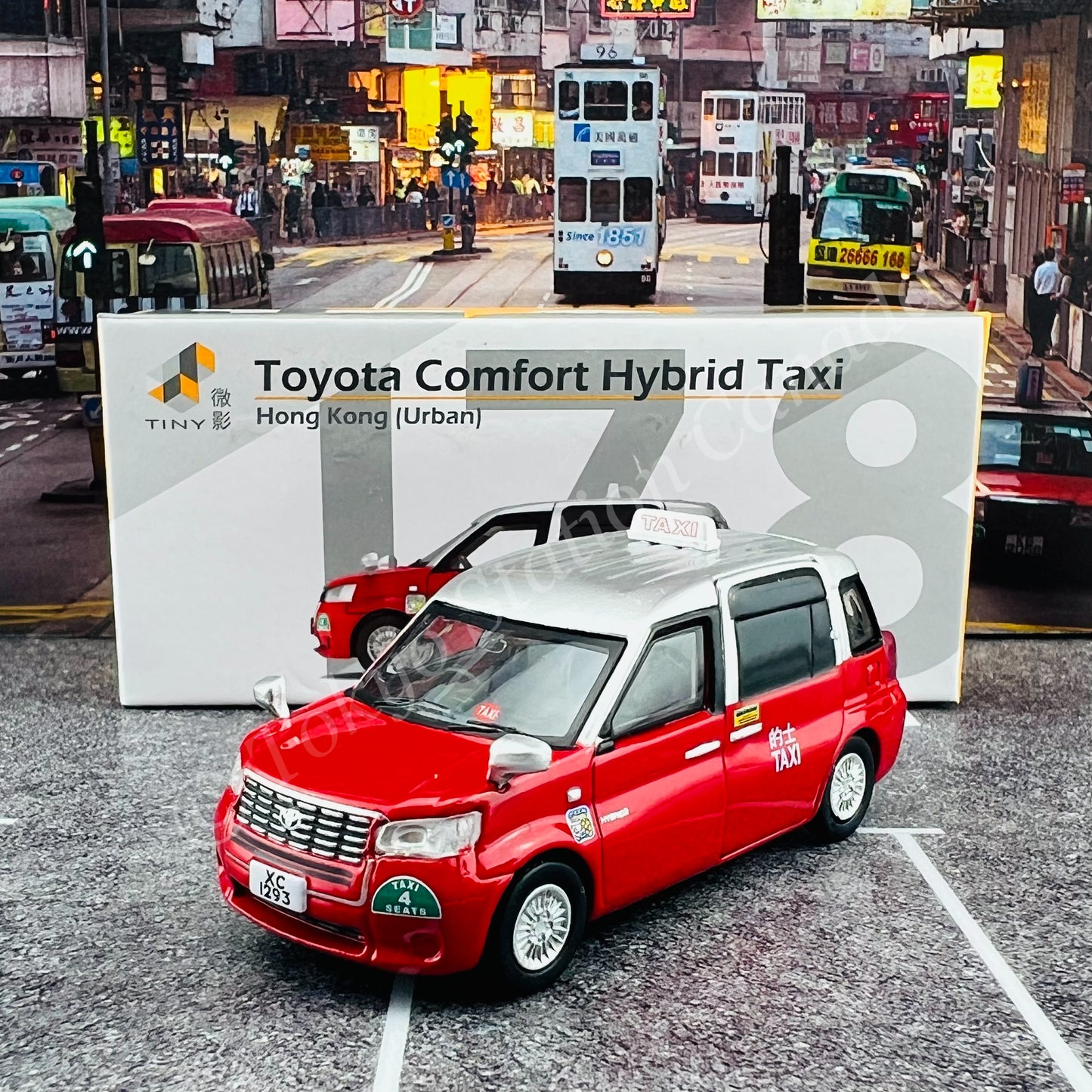 TINY 微影 178 Toyota Comfort Hybrid Taxi (Urban XC1293) ATC65509
