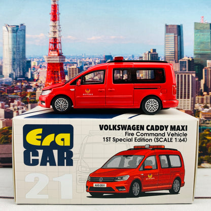 ERA CAR 21 1/64 Volkswagen Caddy Maxi Fire Command Vehicle 1ST Special Edition VW20CAMRF21